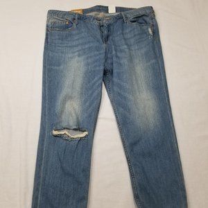 Girlfriend Fit Women Jeans Low waist cropped Legs